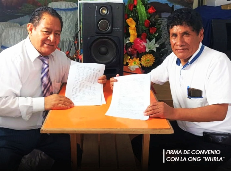 Director de la UGEL DAC firma Convenio de Cooperación con la ONGD “WHRLA”