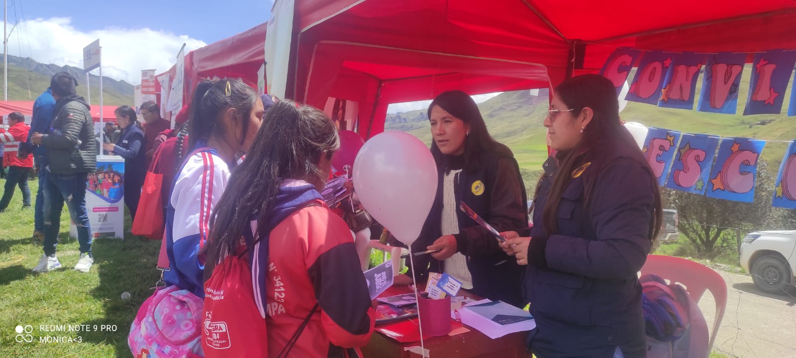 EQUIPO DE CONVIVENCIA ESCOLAR PARTÍCIPE DE LA CARAVANA MULTISECTORIAL EN EL TAMBO CACHIPAMPA
